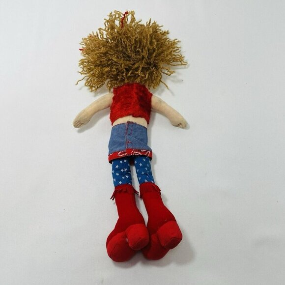 Manhattan Toy Groovy Girls Vanessa Doll Plush American Flag Curly Outfit Clothes - Picture 3 of 12
